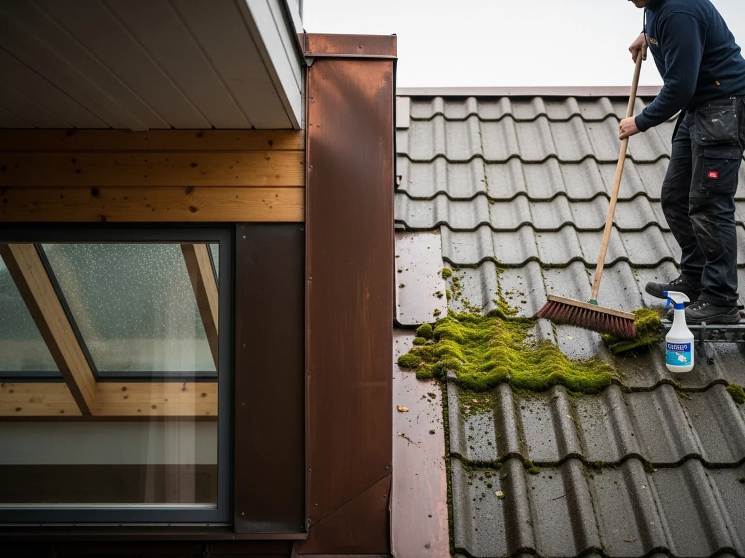 Tiilikaton sammaleenpoisto: menetelmät, hinnat ja riskit